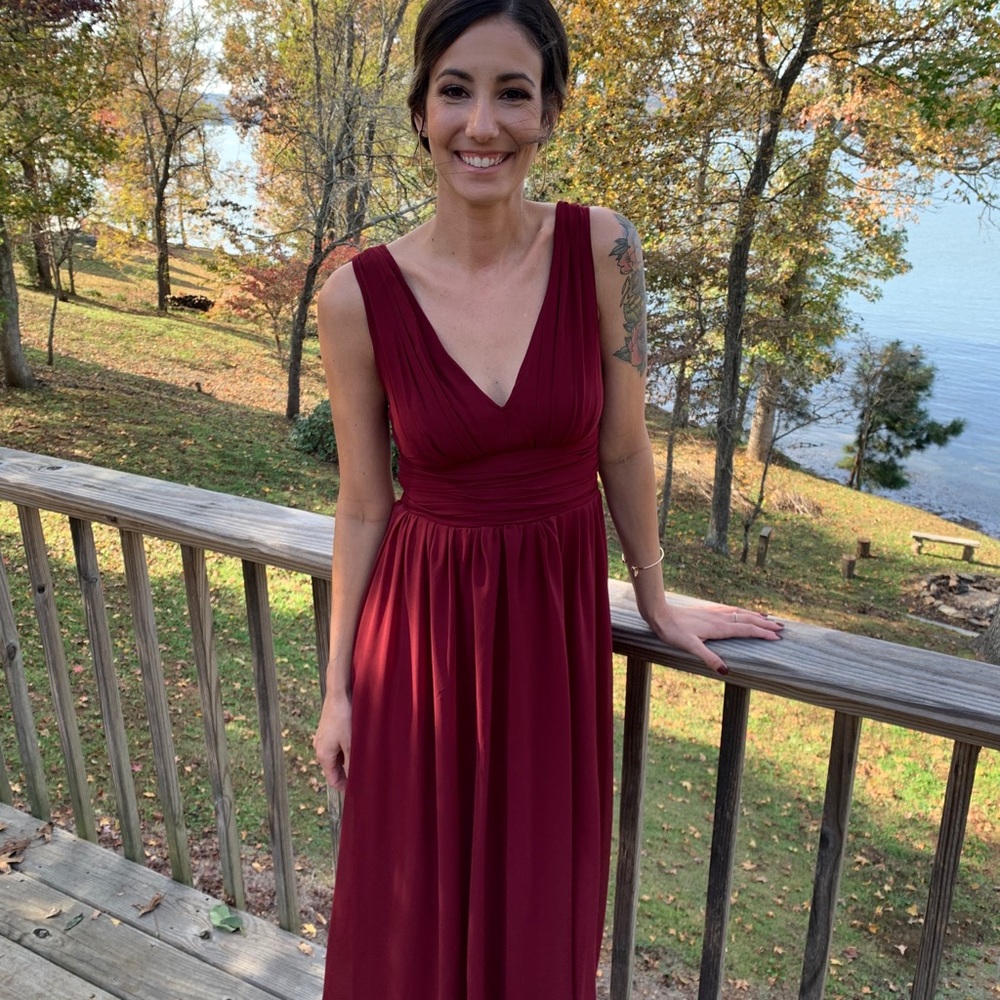 Long chiffon bridesmaid dress or evening gown